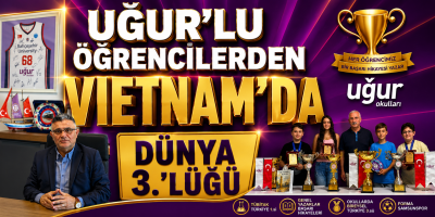 Uğur'lu öğrencilerden Vietnam'da Dünya 3.'lüğü